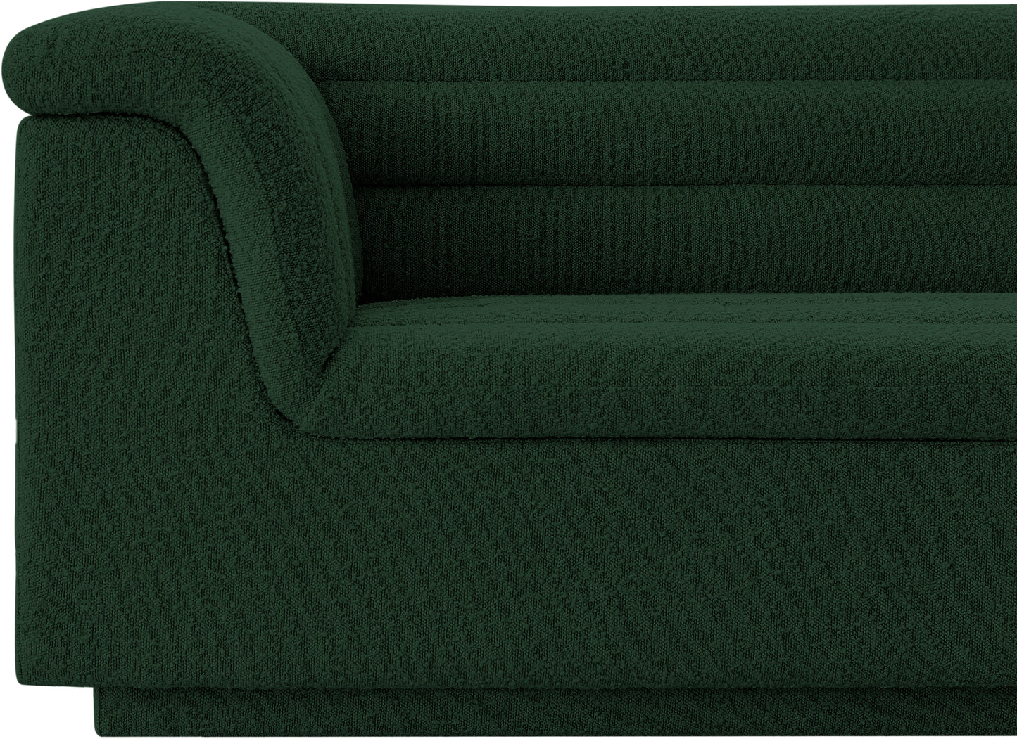 dillard green boucle fabric chair c