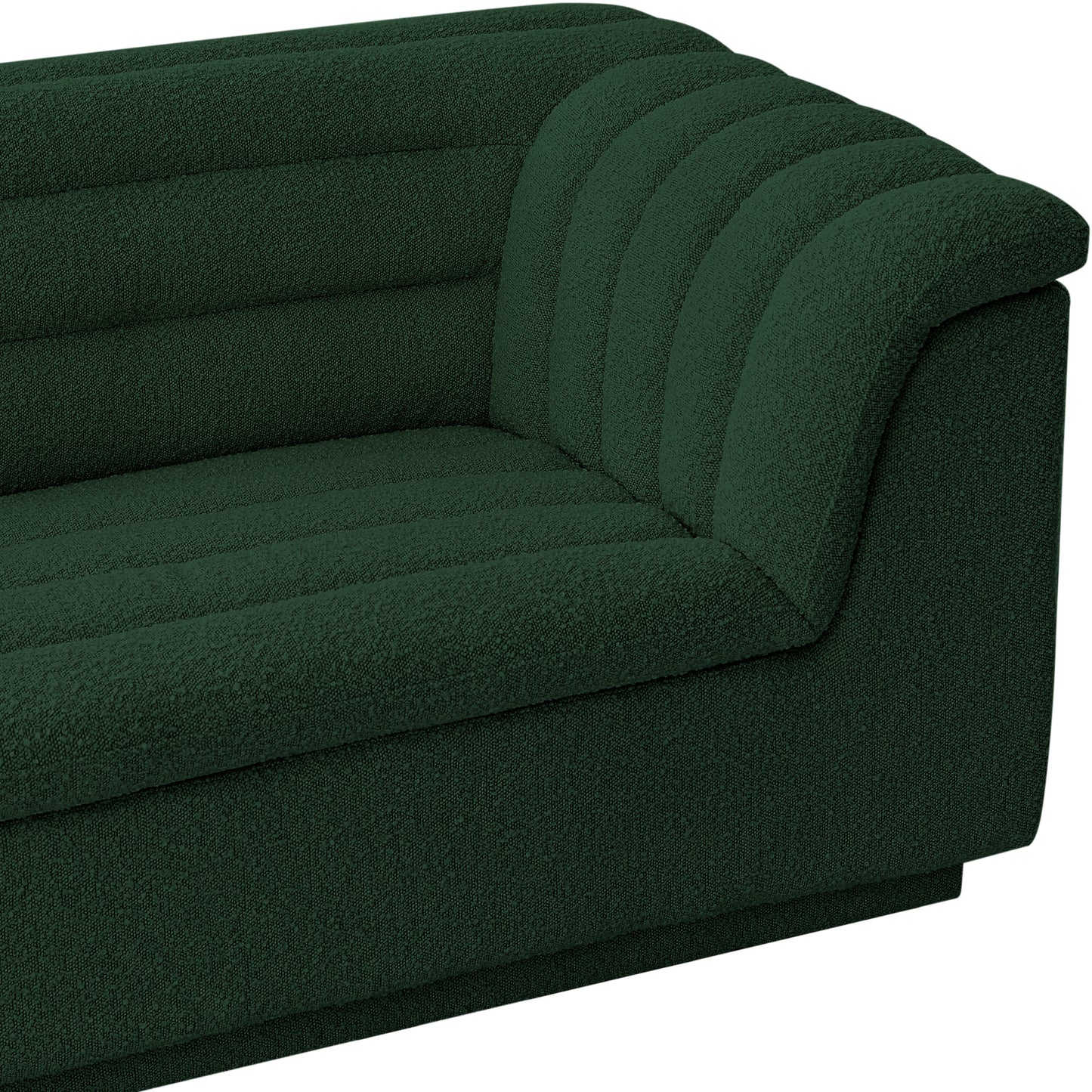 dillard green boucle fabric chair c