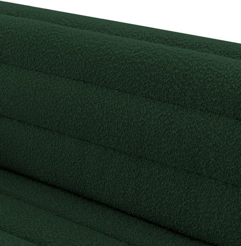 Faye 72" Green Boucle Fabric Upholstered Loveseat, 1 Piece