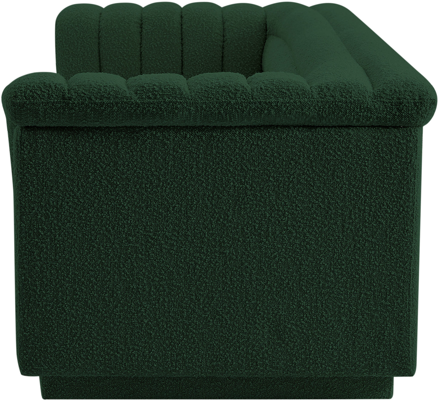 dillard green boucle fabric sofa s