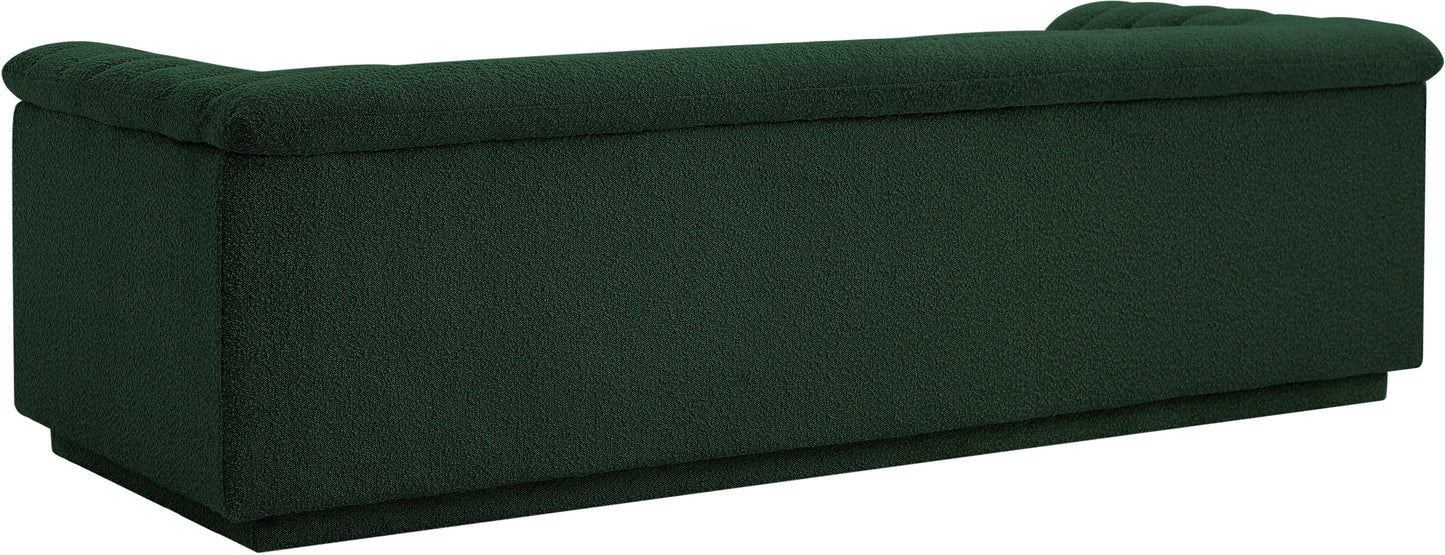 dillard green boucle fabric sofa s