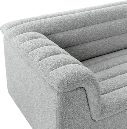 Dillard Grey Boucle Fabric Chair C