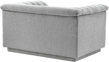 Dillard Grey Boucle Fabric Chair C