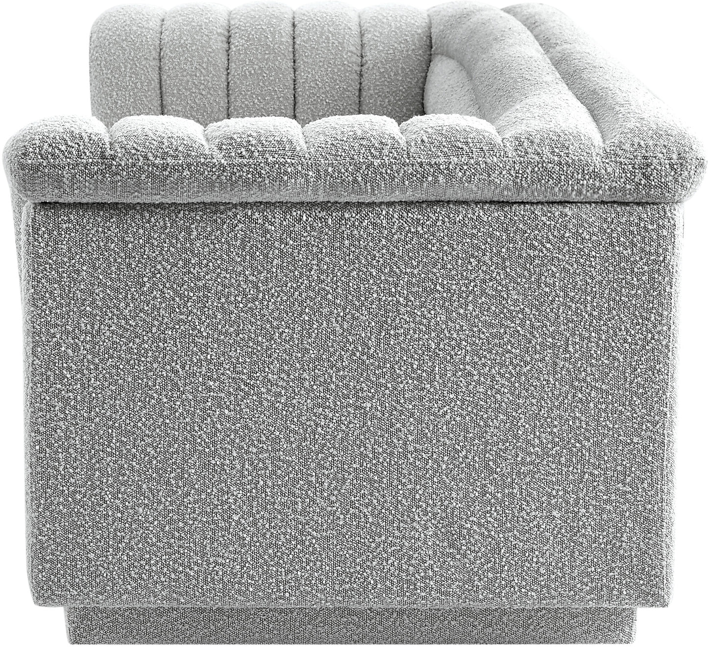 dillard grey boucle fabric sofa s