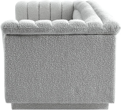 Dillard Grey Boucle Fabric Sofa S