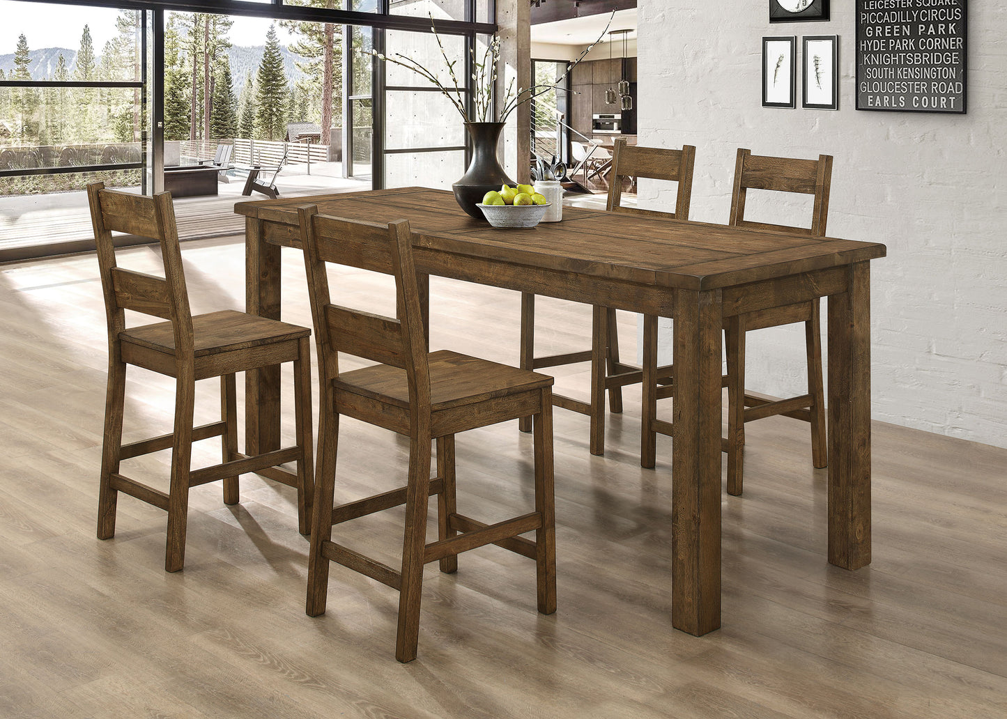 5 pc counter height dining set