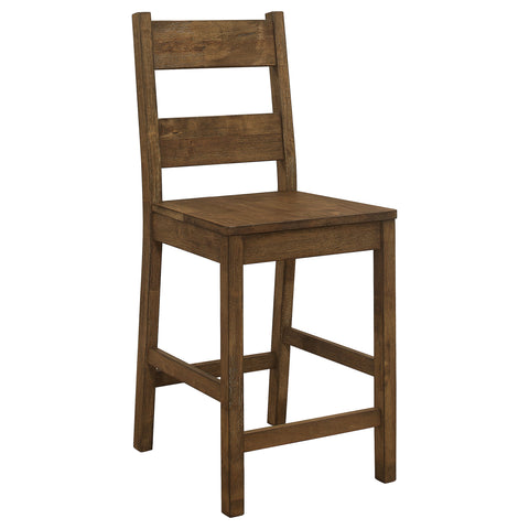 Lawler Wood Counter Chair Rustic Golden Brown (Set of 2)Rustic Golden Brown