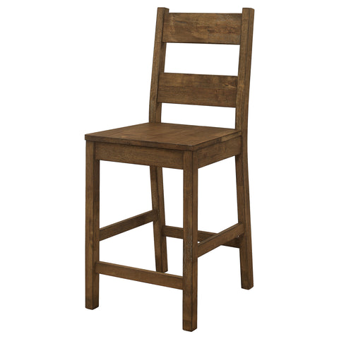 Lawler Wood Counter Chair Rustic Golden Brown (Set of 2)Rustic Golden Brown