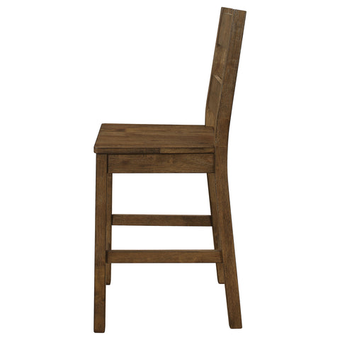Lawler Wood Counter Chair Rustic Golden Brown (Set of 2)Rustic Golden Brown