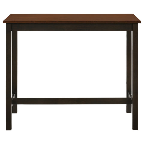 Burkett 4-piece Counter Height Set Chestnut and Dark BrownDark Brown