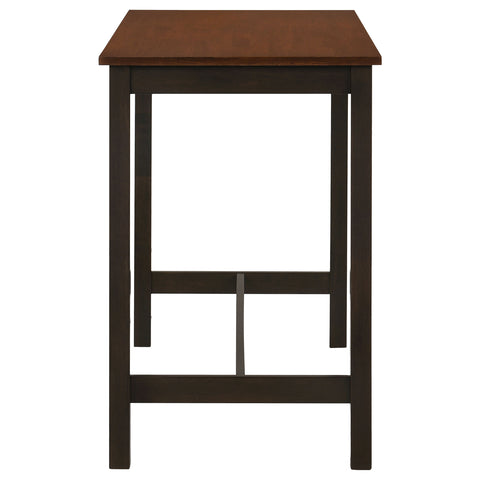 Burkett 4-piece Counter Height Set Chestnut and Dark BrownDark Brown
