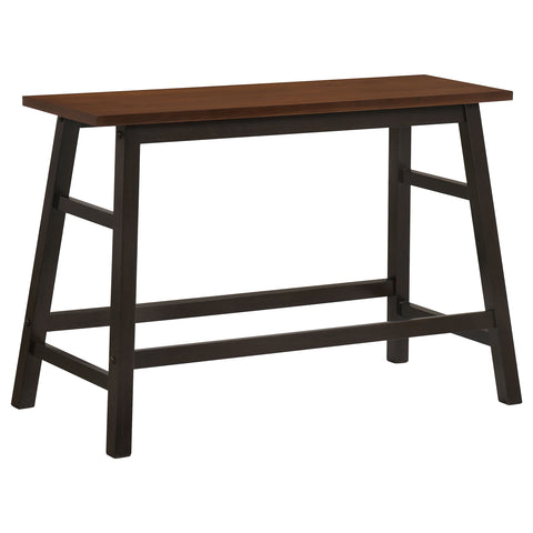 Burkett 4-piece Counter Height Set Chestnut and Dark BrownDark Brown