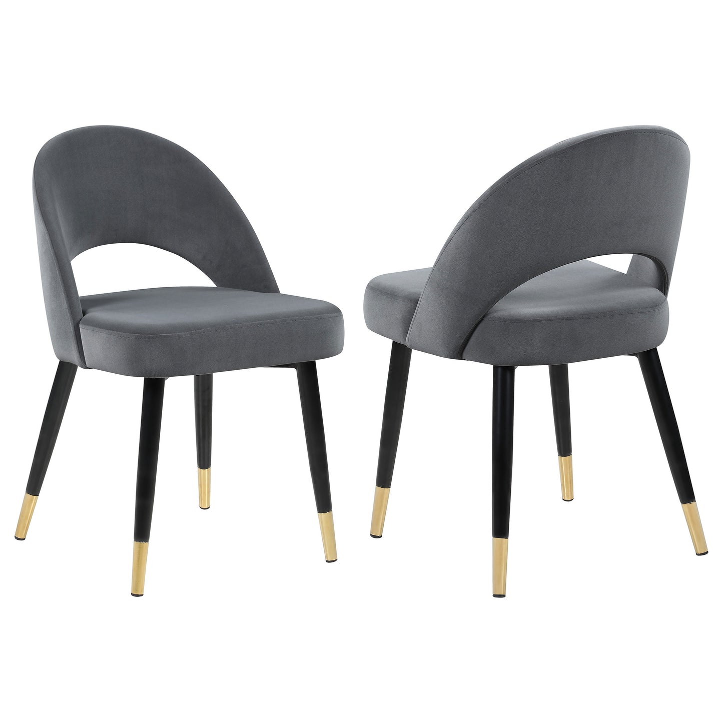 dyer upholstered dining side chair grey (set of 2)grey