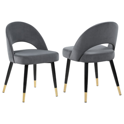 Dyer Upholstered Dining Side Chair Grey (Set of 2)Grey