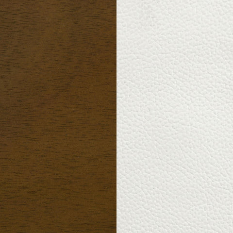 Batista Dining Side Chair Off White and Walnut (Set of 2)