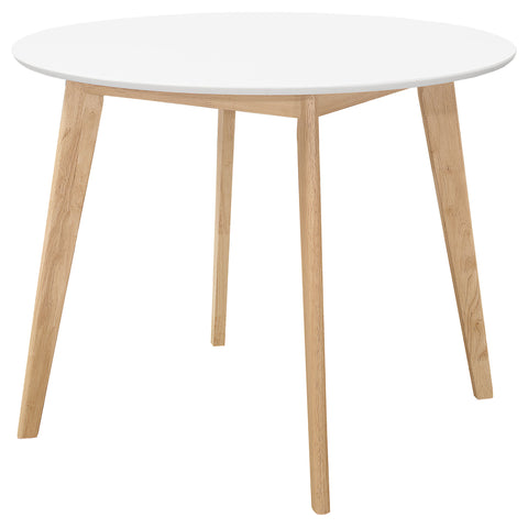 Finlay Round 40-inch Round Dining Table Matte WhiteMatte White