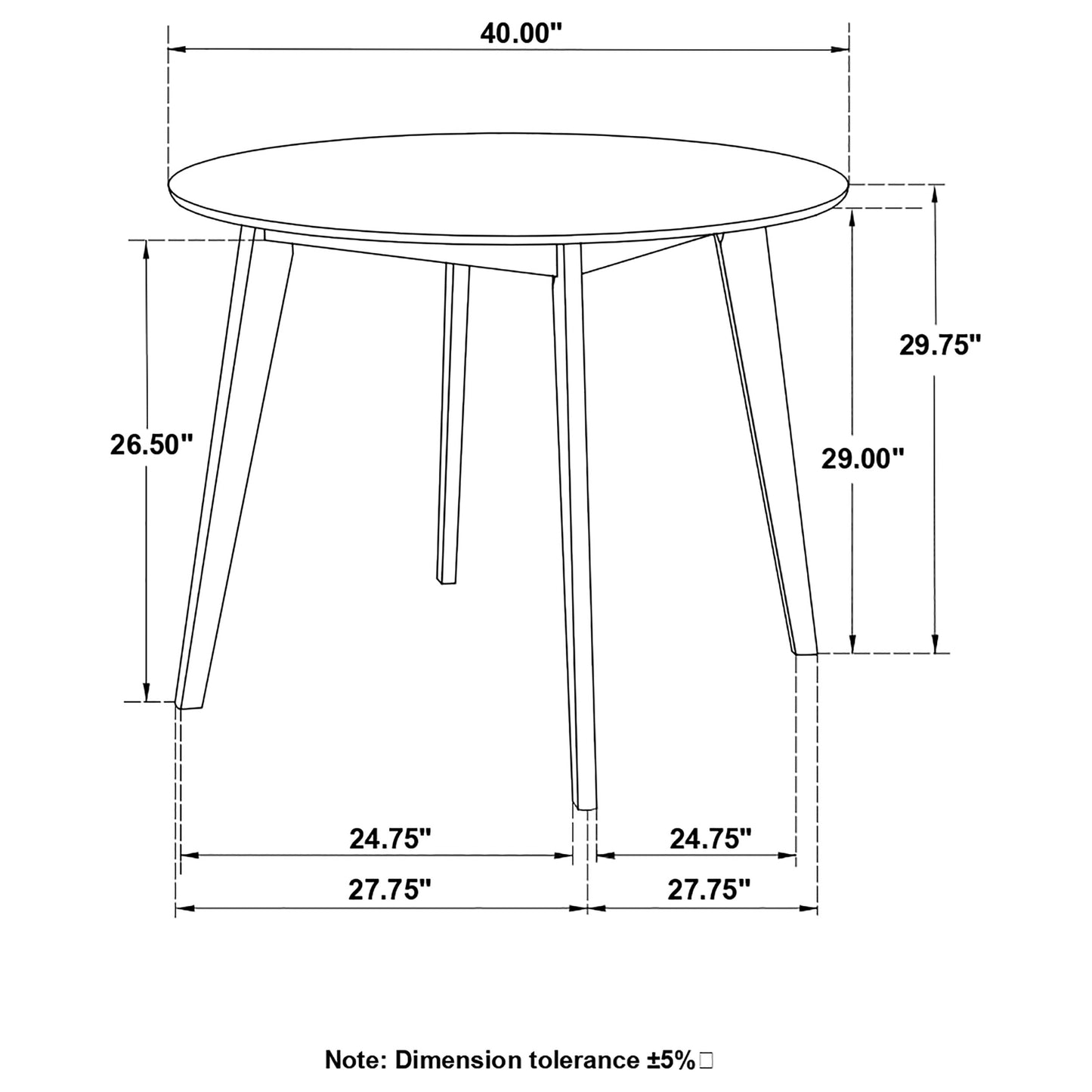 round dining table