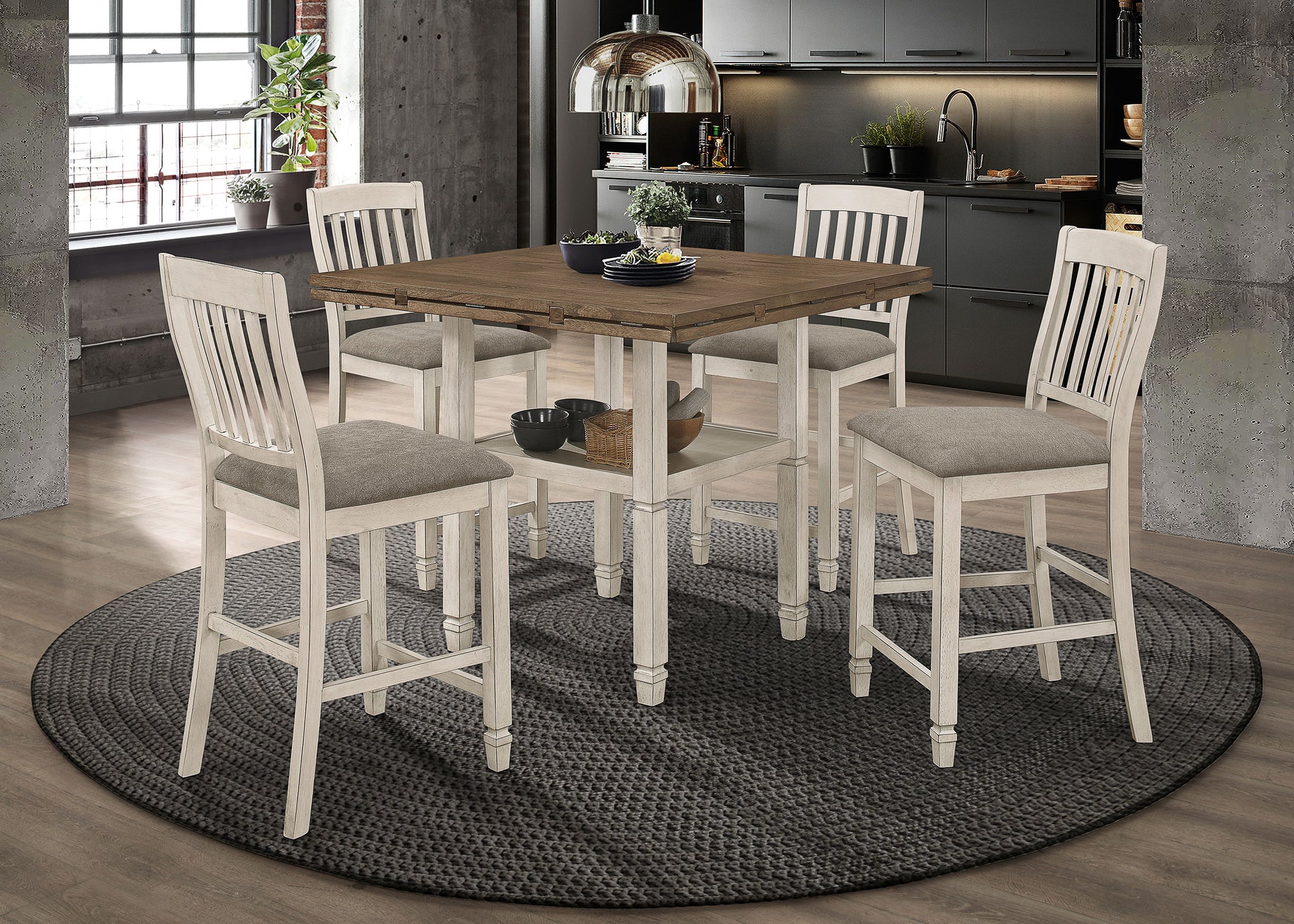 5 Pc Counter Height Dining Set