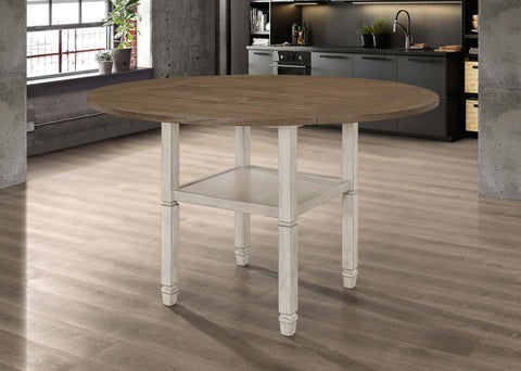 Valdez 60-inch Extension Counter Dining Table Rustic CreamRustic Cream