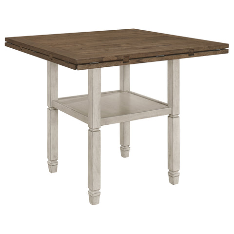 Valdez 60-inch Extension Counter Dining Table Rustic CreamRustic Cream