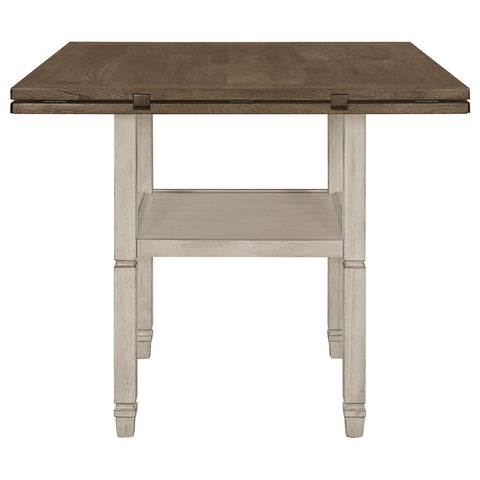 Valdez 60-inch Extension Counter Dining Table Rustic CreamRustic Cream