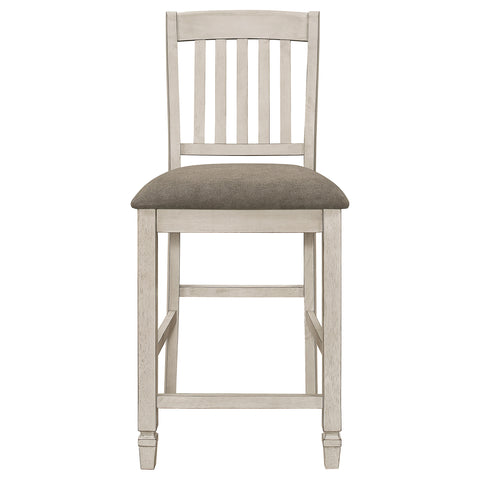 Valdez Wood Counter Chair Rustic Cream (Set of 2)Rustic Cream