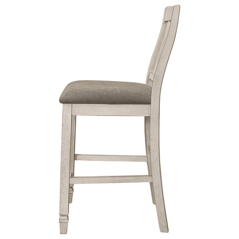 Valdez Wood Counter Chair Rustic Cream (Set of 2)Rustic Cream