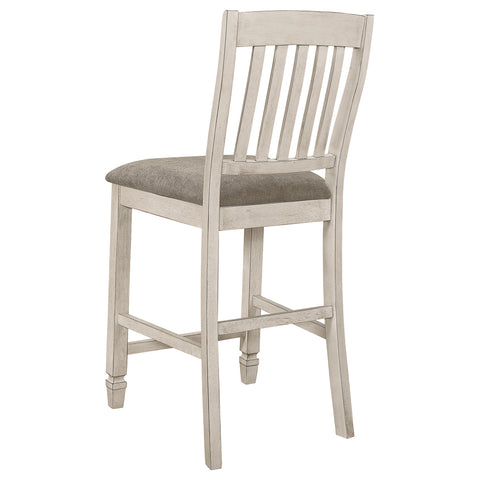 Valdez Wood Counter Chair Rustic Cream (Set of 2)Rustic Cream
