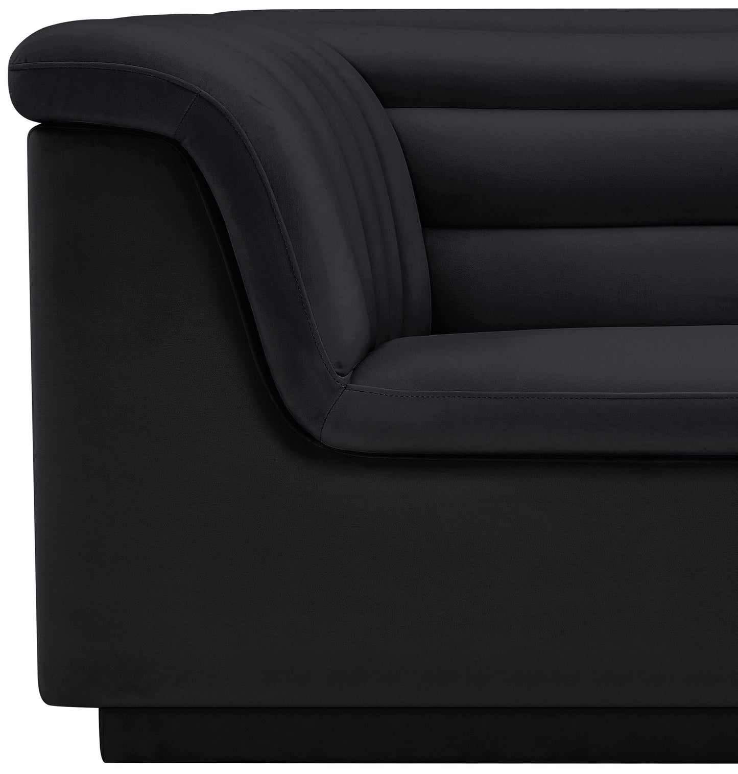 dillard black velvet fabric chair c