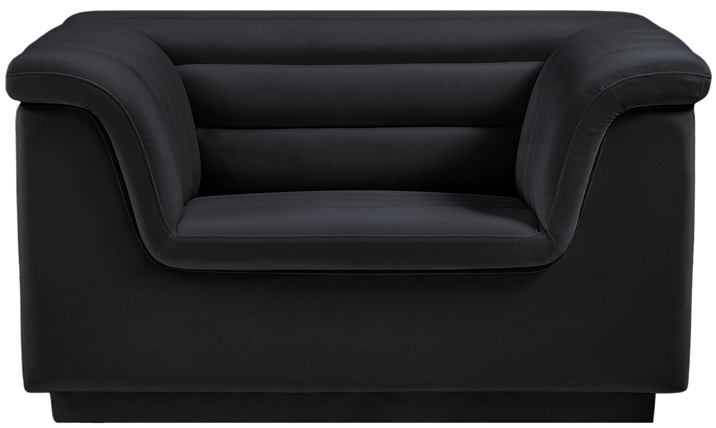 dillard black velvet fabric chair c