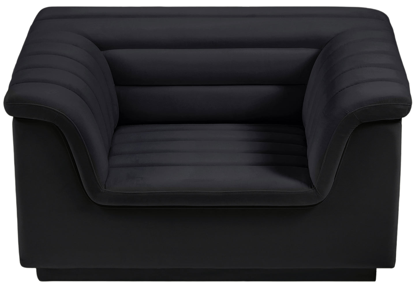 dillard black velvet fabric chair c