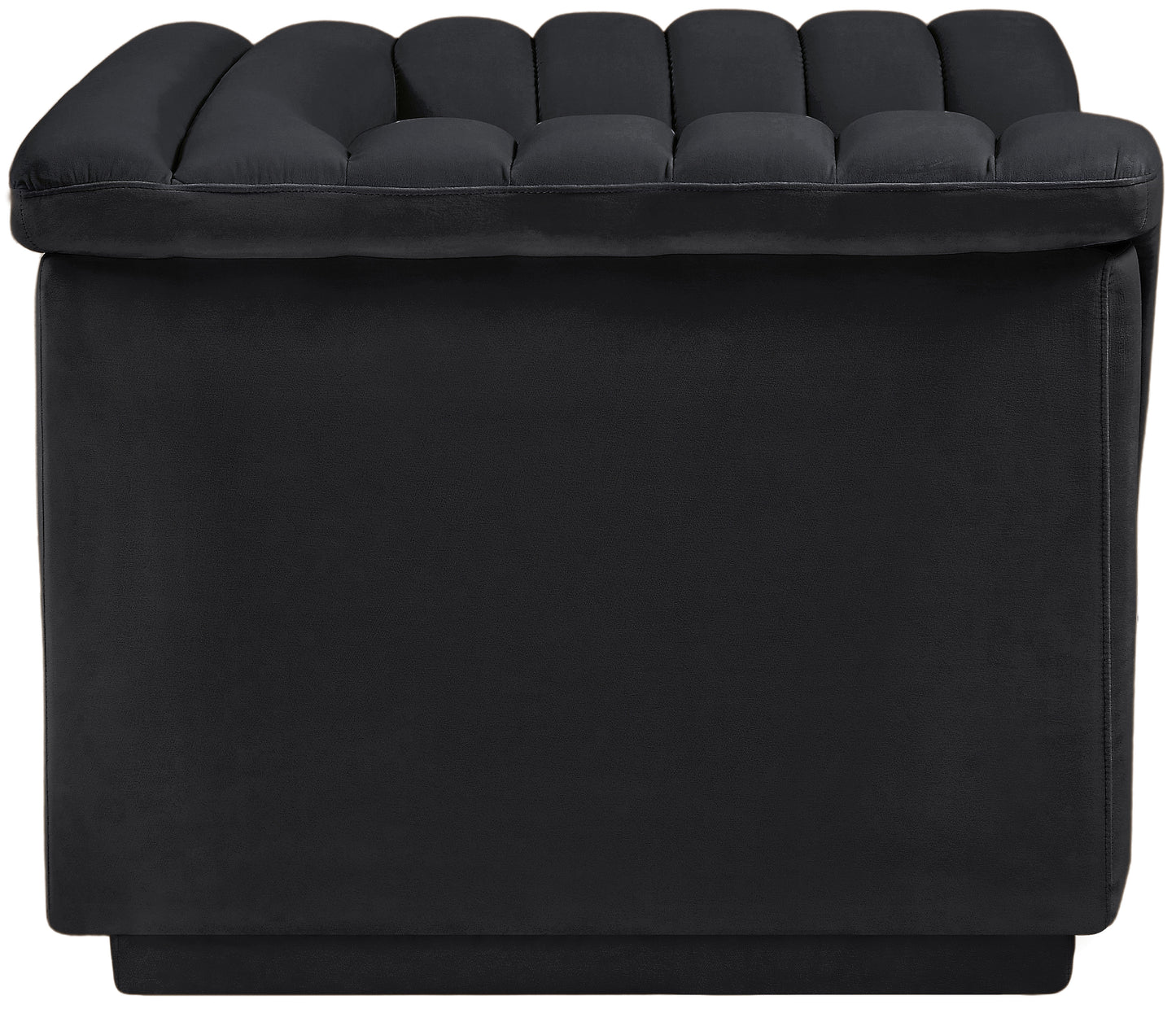 dillard black velvet fabric chair c