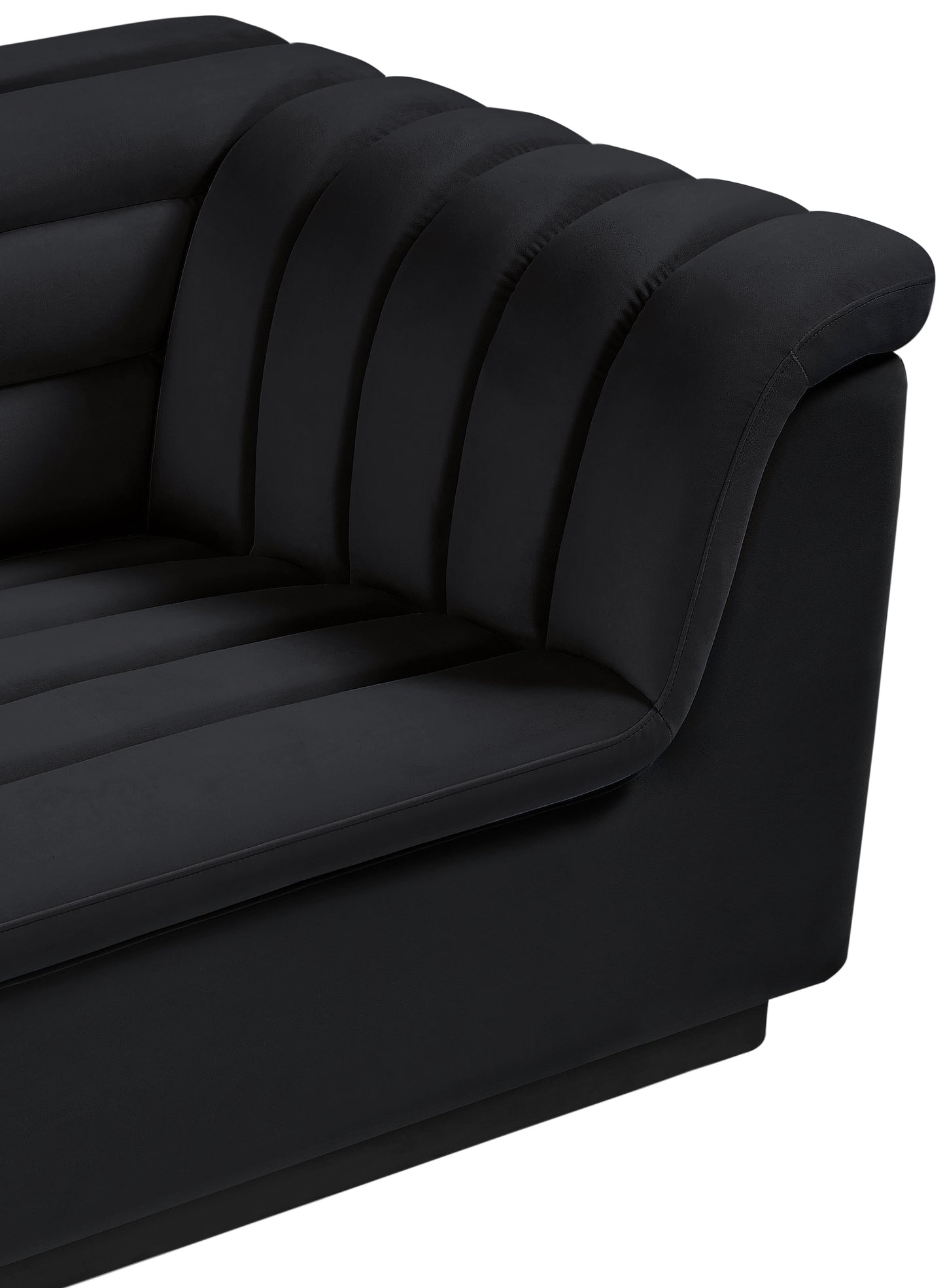 dillard black velvet fabric chair c