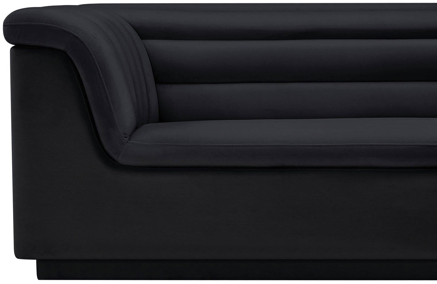 dillard black velvet fabric loveseat l