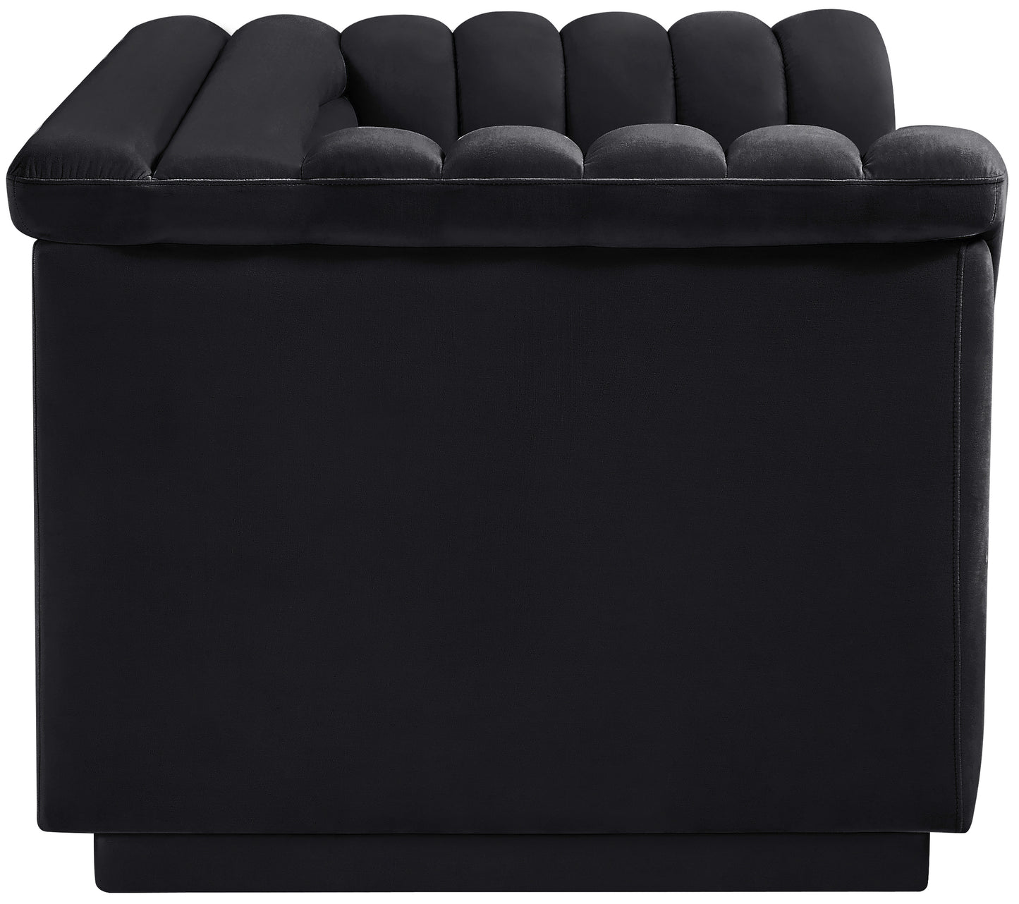 dillard black velvet fabric loveseat l