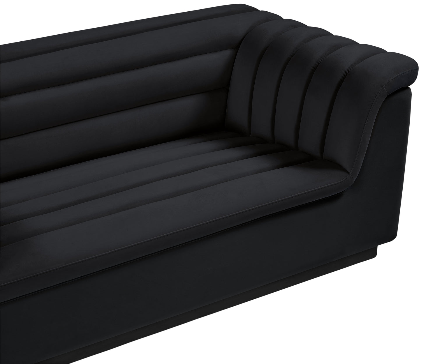 dillard black velvet fabric loveseat l