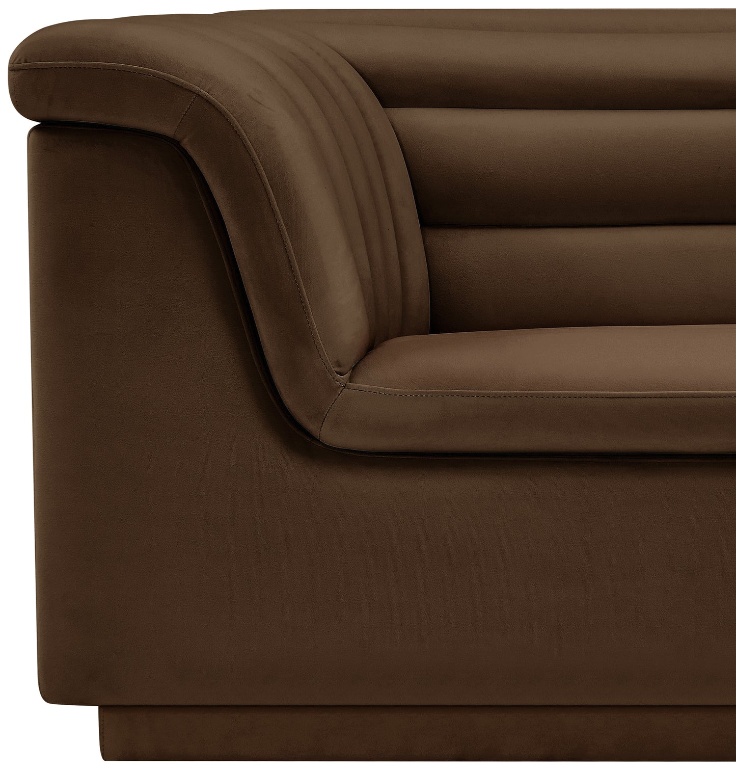 dillard brown velvet fabric chair c