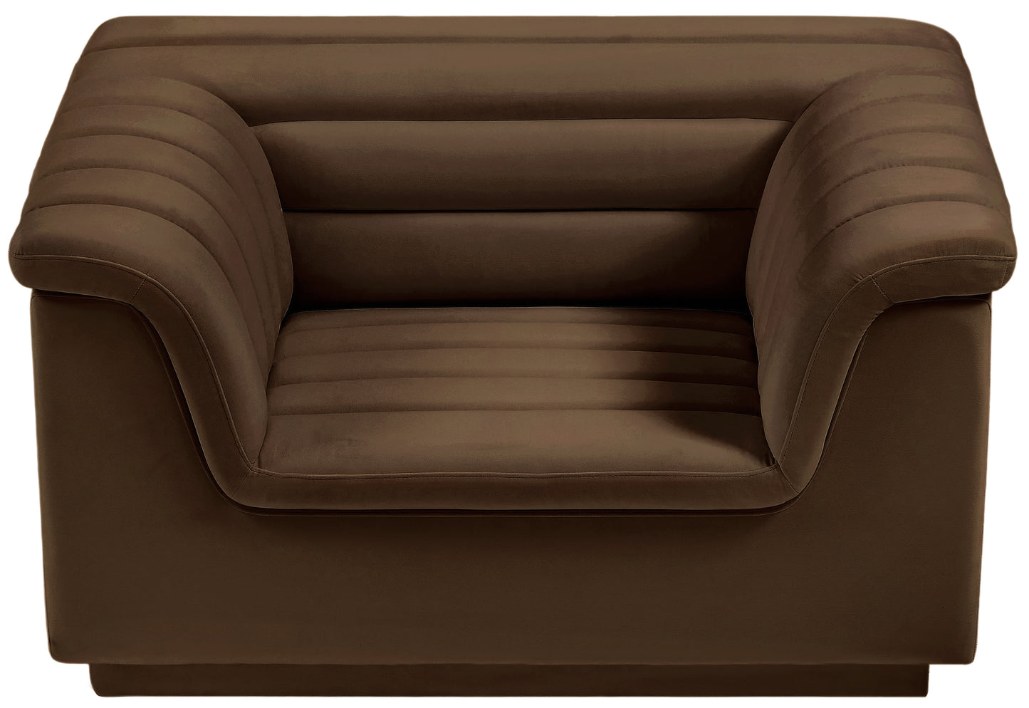 dillard brown velvet fabric chair c