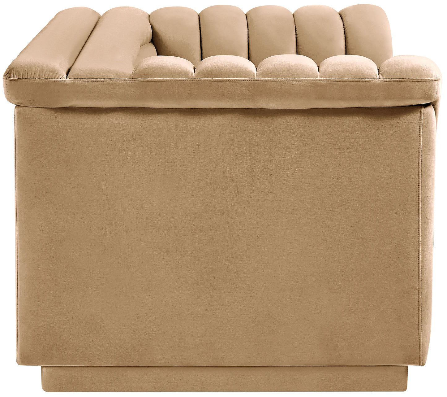 dillard camel velvet fabric loveseat l