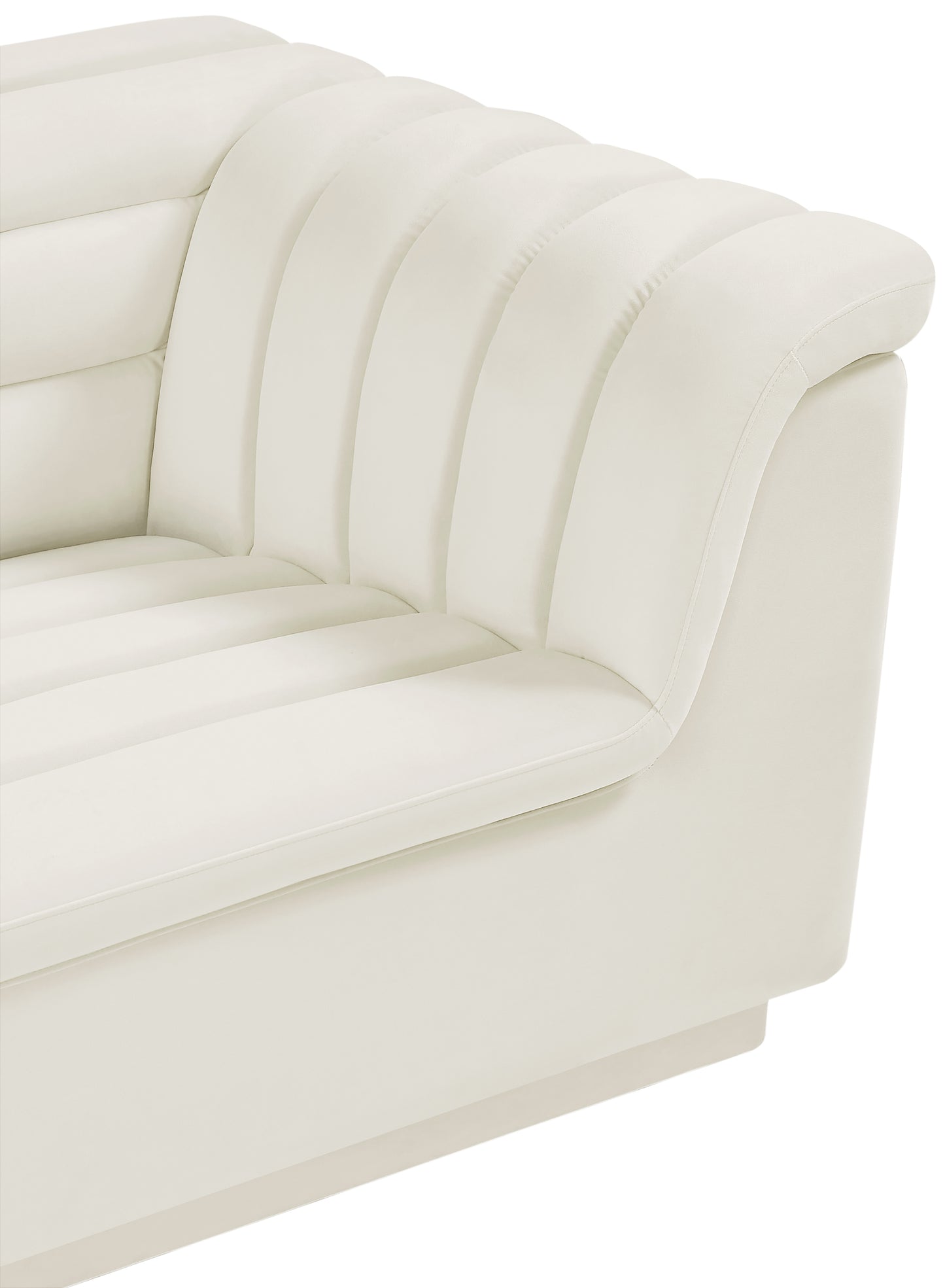 dillard cream velvet fabric chair c