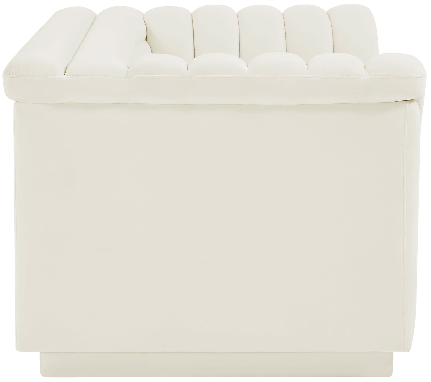 dillard cream velvet fabric loveseat l