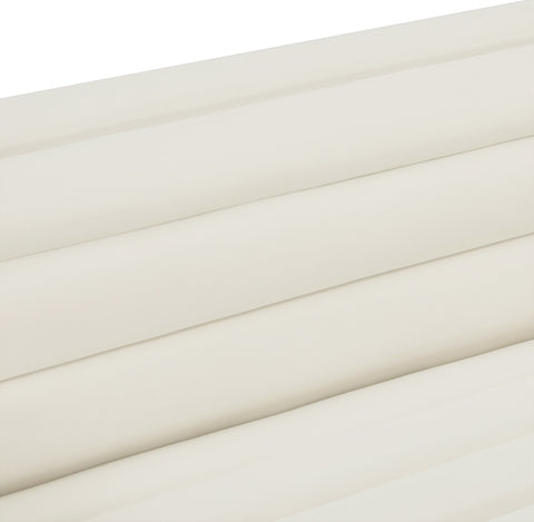 Dillard Cream Velvet Fabric Sofa S