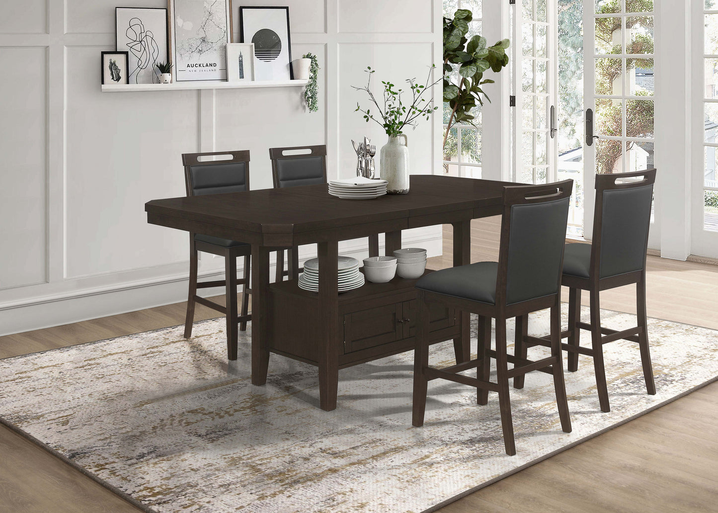 5 pc counter height dining set