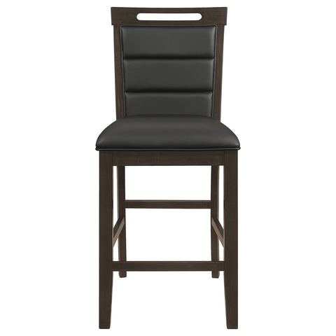 Zonie Upholstered Counter Chair Cappuccino (Set of 2)Cappuccino