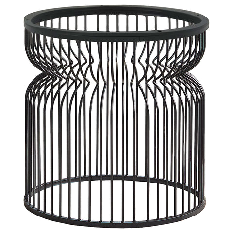 Amaro Round Metal Dining Table Base GunmetalGunmetal