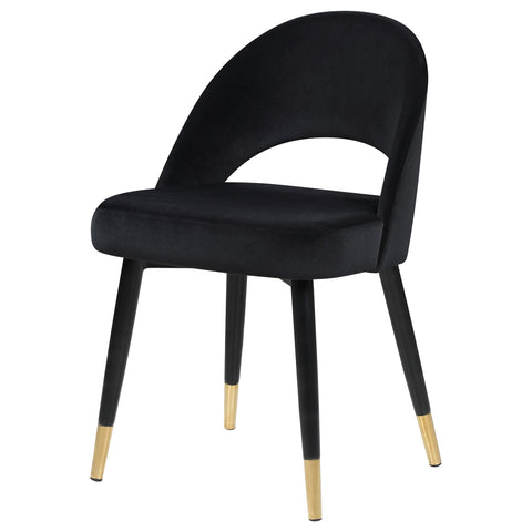 Dyer Upholstered Dining Side Chair Black (Set of 2)Black