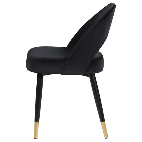 Dyer Upholstered Dining Side Chair Black (Set of 2)Black