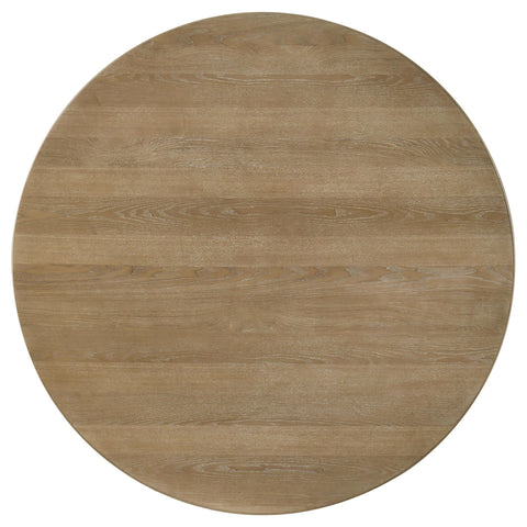 Monsen 5-piece Round Dining Table Set Distressed Light Brown