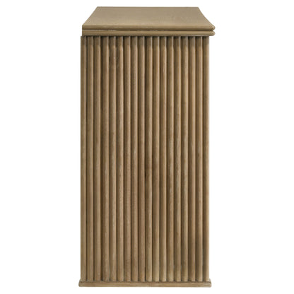 Jirou 8-piece Extension Dining Set Distressed Light Brown