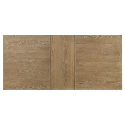 Jirou 89-inch Extension Dining Table Distressed Light Brown